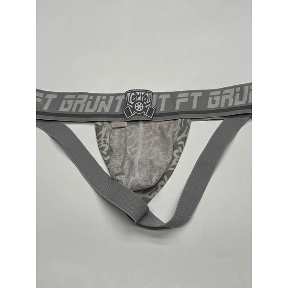 FT Grunt Men's Gray Jockstrap Underwear Graffiti Design Boxer Briefs - Picture 4 of 6